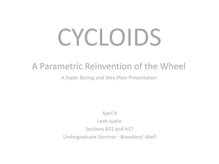 cycloids