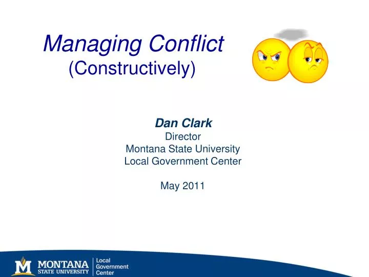 managing conflict constructively