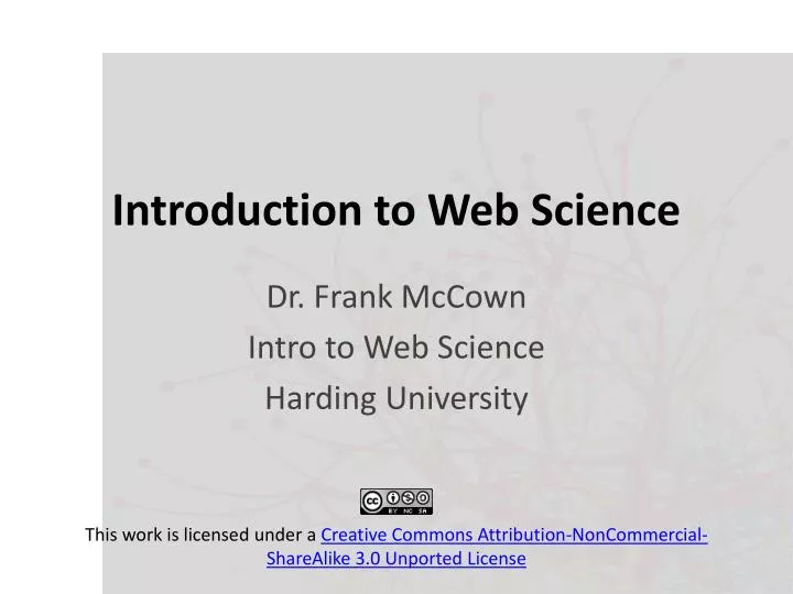 introduction to web science