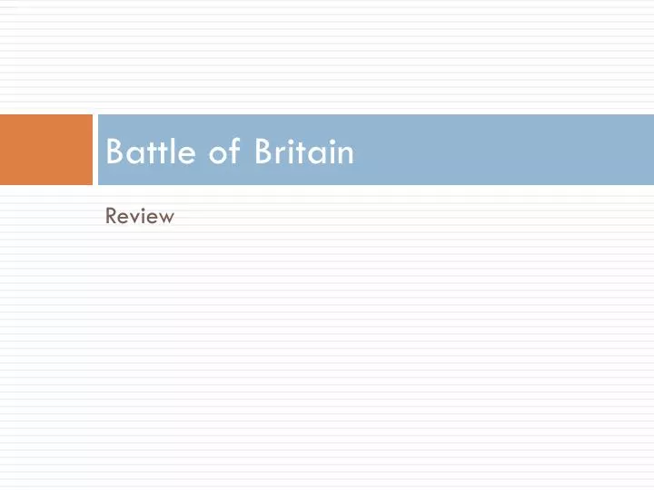 battle of britain