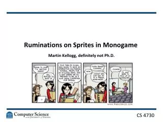 Ruminations on Sprites in Monogame