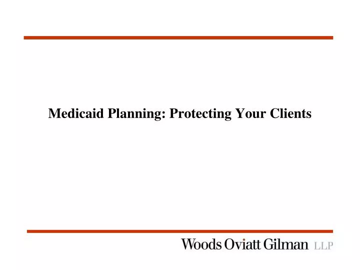 medicaid planning protecting your clients