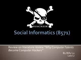 Social Informatics (8571)