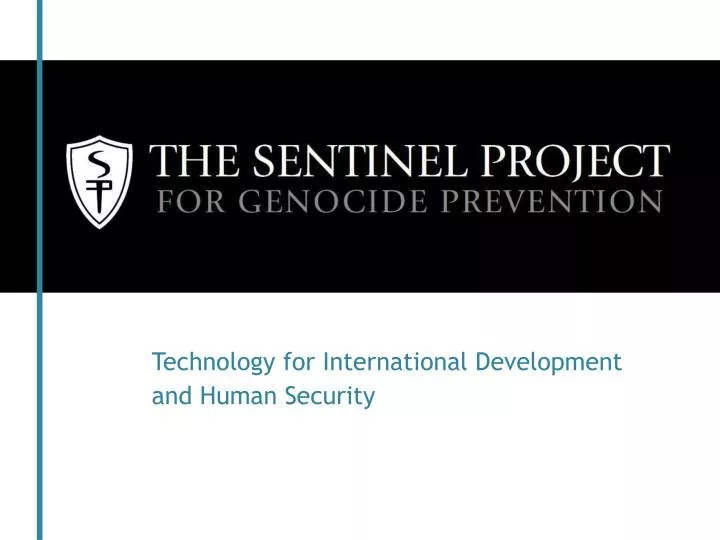 technology for international development and human security