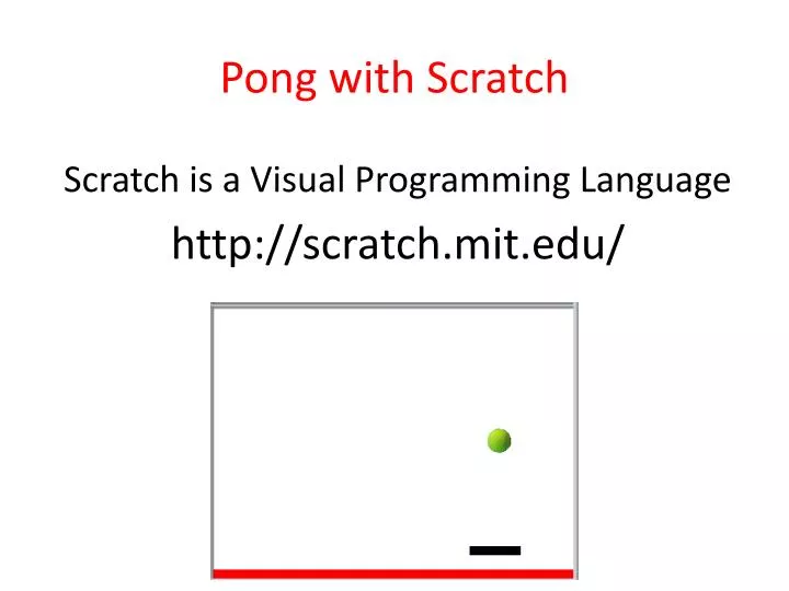 pong with scratch