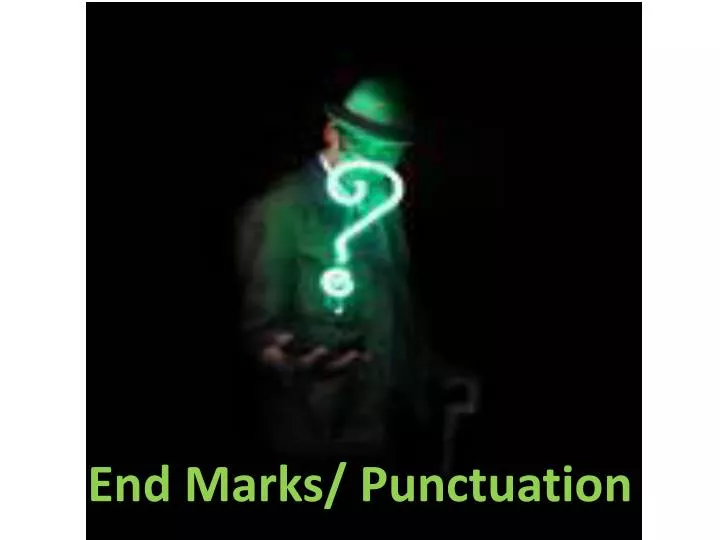 end marks punctuation