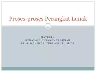 proses proses perangkat lunak