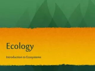 Ecology