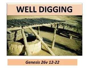 Genesis 26v 12-22