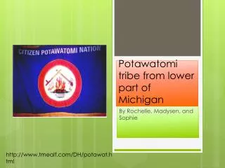Potawatomi tribe from lower part of Michigan