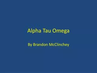 Alpha Tau Omega