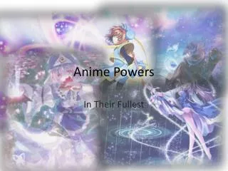 Anime Powers