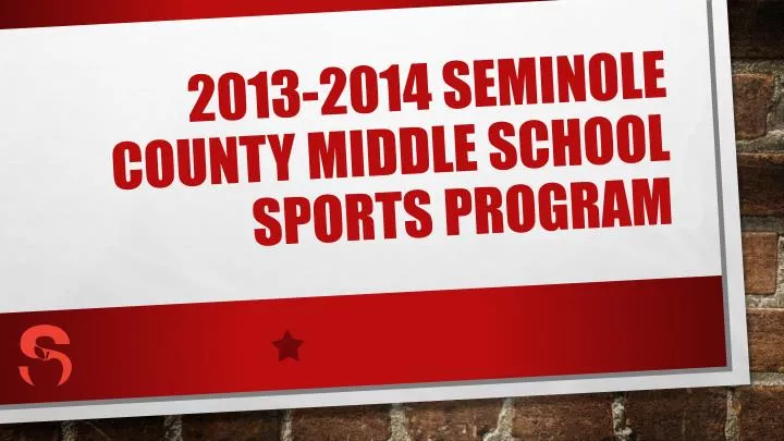 2013 2014 seminole county middle school sports program