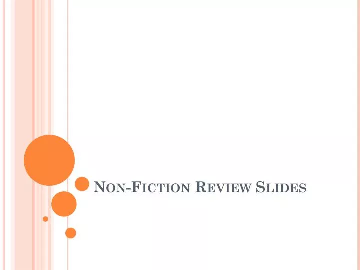 non fiction review slides