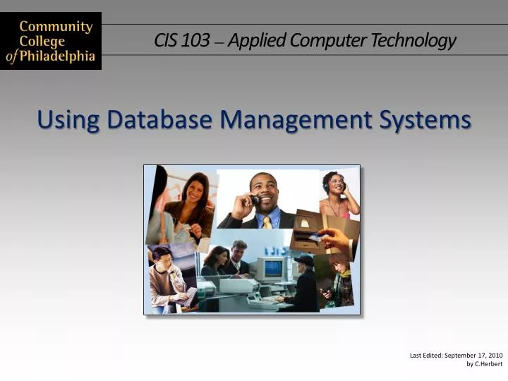 using database management systems