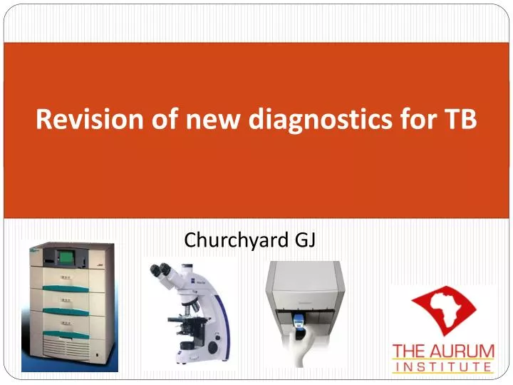 revision of new diagnostics for tb