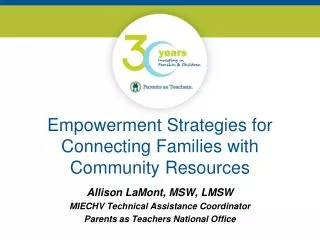 Empowerment Strategies for Connecting Families with Community Resources