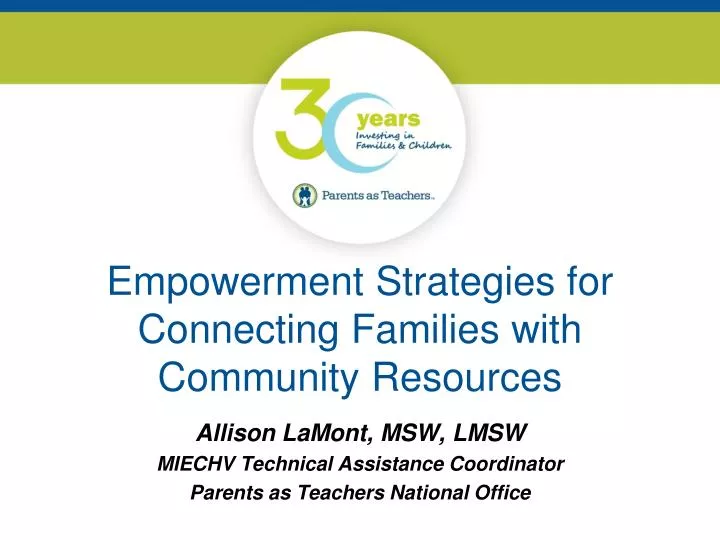 empowerment strategies for connecting families with community resources
