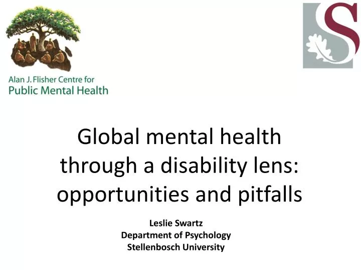 global mental health through a disability lens opportunities and pitfalls