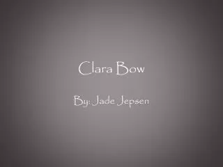 Clara Bow