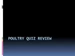 Poultry Quiz Review - slide 1