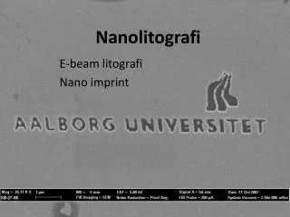 nanolitografi
