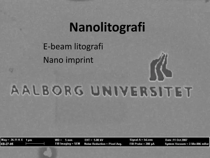 nanolitografi