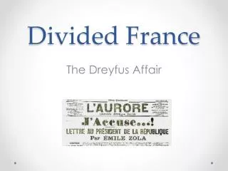 Divided France