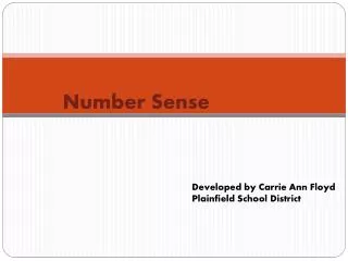 Number Sense