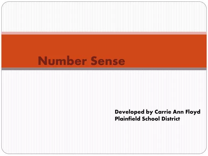 number sense