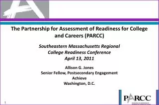 The Partnership for Assessment of Readiness for College and Careers (PARCC)