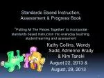 Standards Based Instruction, Assessment &amp; Progress Book - slide 1