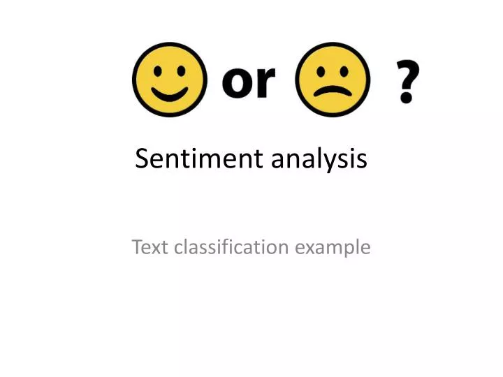 sentiment analysis