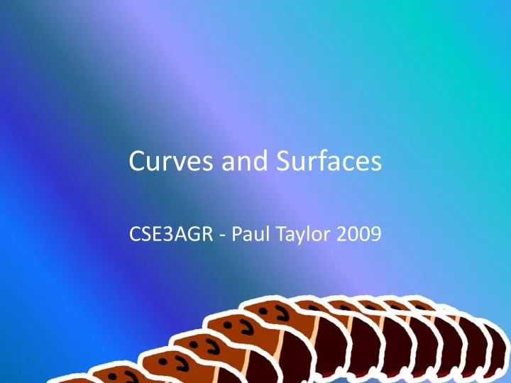 curves and surfaces