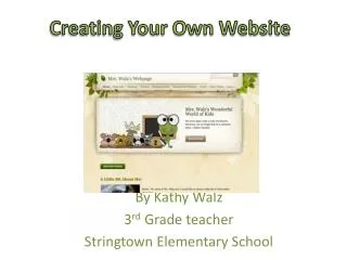 Creating Your Own Website