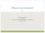 What is Curriculum? - slide 1