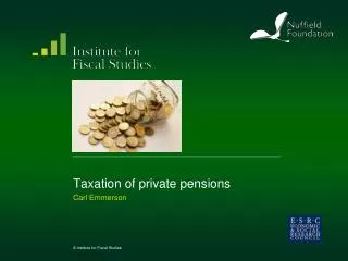 Taxation of private pensions