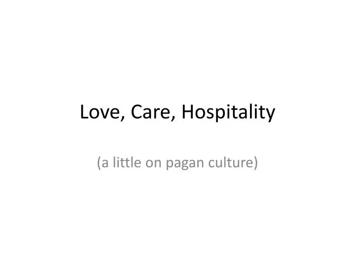 love care hospitality