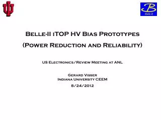 Belle-II iTOP HV Bias Prototypes (Power Reduction and Reliability)