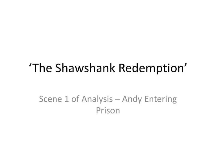 the shawshank redemption