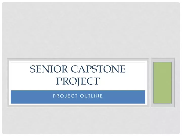 senior capstone project