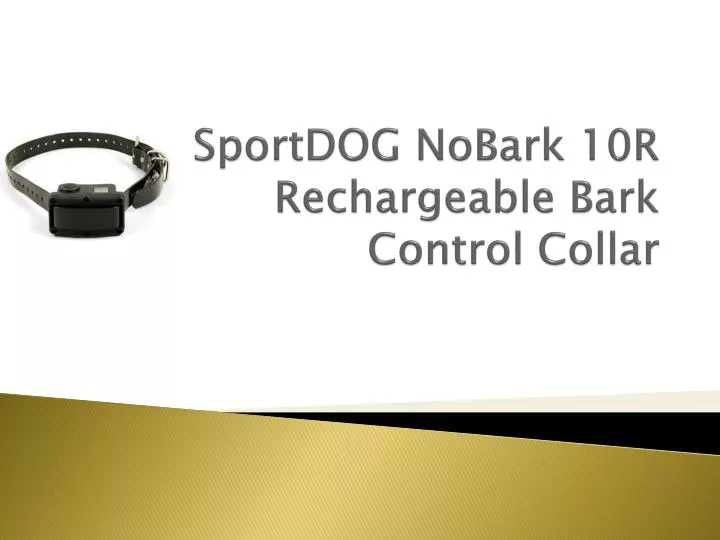 sportdog nobark 10r rechargeable bark control collar