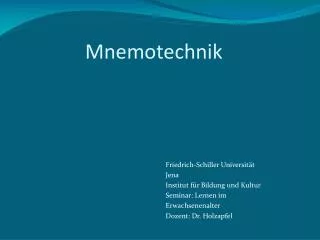 mnemotechnik
