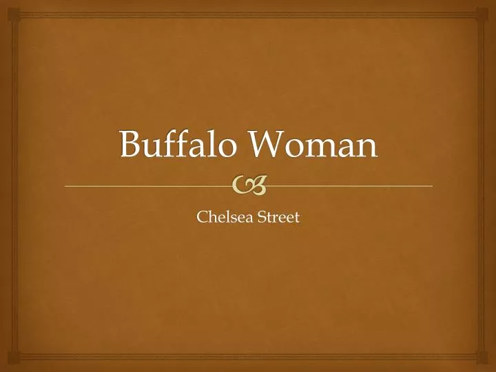 buffalo woman