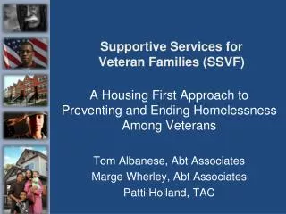 Supportive Services for Veteran Families (SSVF)