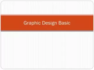 Graphic Design Basic