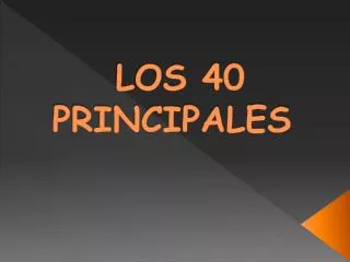los 40 principales