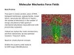 Molecular Mechanics Force Fields - slide 1