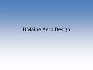 umaine aero design