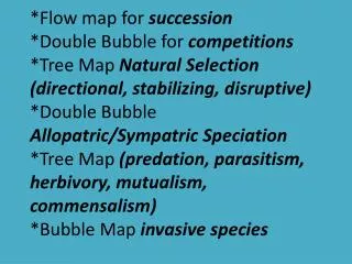Flow maps